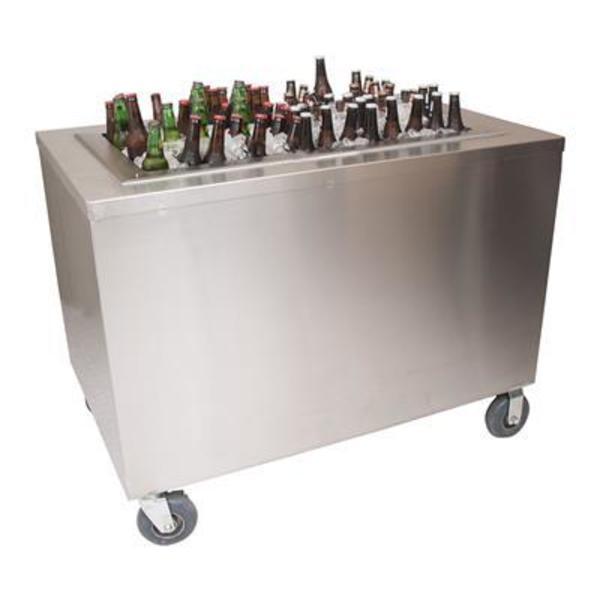 Bk Resources Stainless Steel Portable Beverage Center Sliding Doors 30 X 48 PBC-3048S